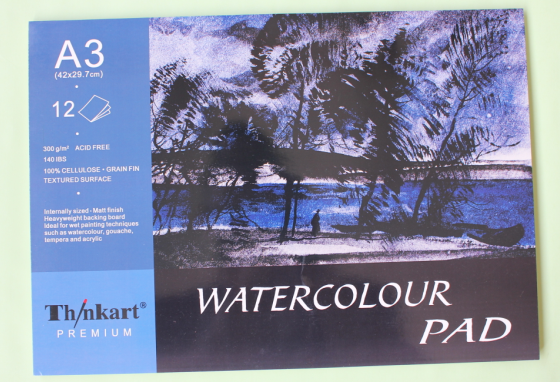 300g A5x12sheet bounding watercolour pad